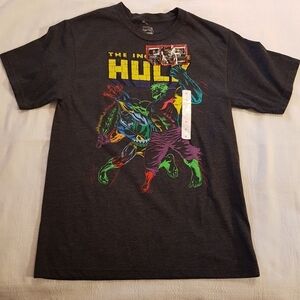 Marvel Incredible Hulk XL boys gray shirt NEW